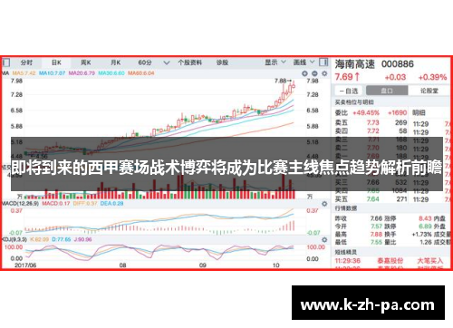 即将到来的西甲赛场战术博弈将成为比赛主线焦点趋势解析前瞻 即将到来的西甲赛场战术博弈将成为比赛主线焦点趋势解析前瞻